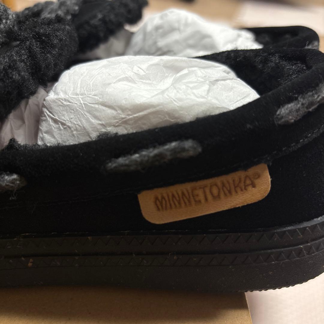 新品未使用　ニットステッチボアモカシン　サイズ6