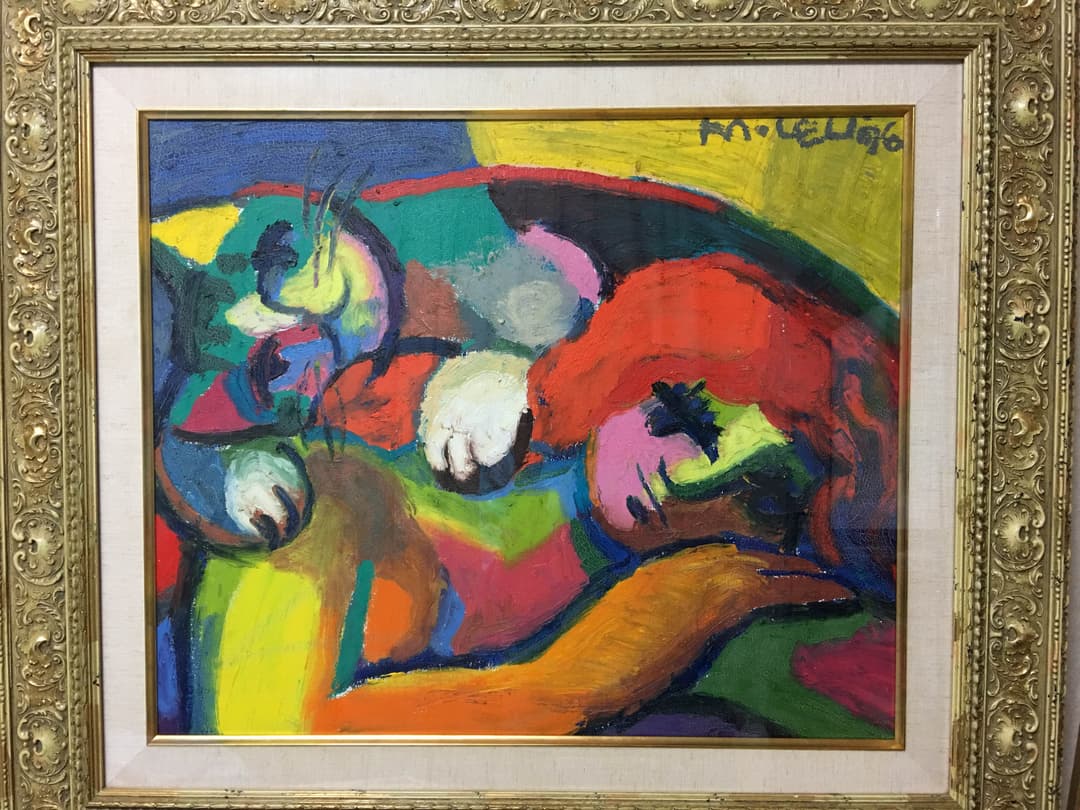 絵画 油絵 マイケルルー ベビー#42