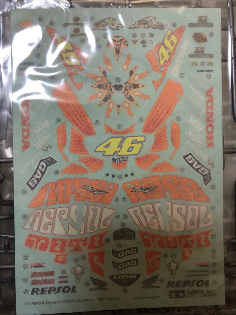 TAMIYA Honda RC211V '03 1/12 タミヤ　ロッシ