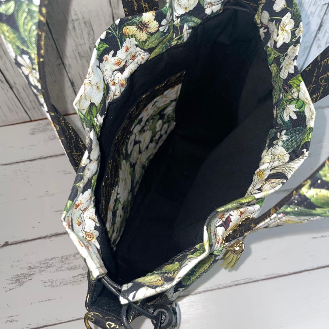 maruru サイド別マチトート、ストラップセット、ラウンド巾着大