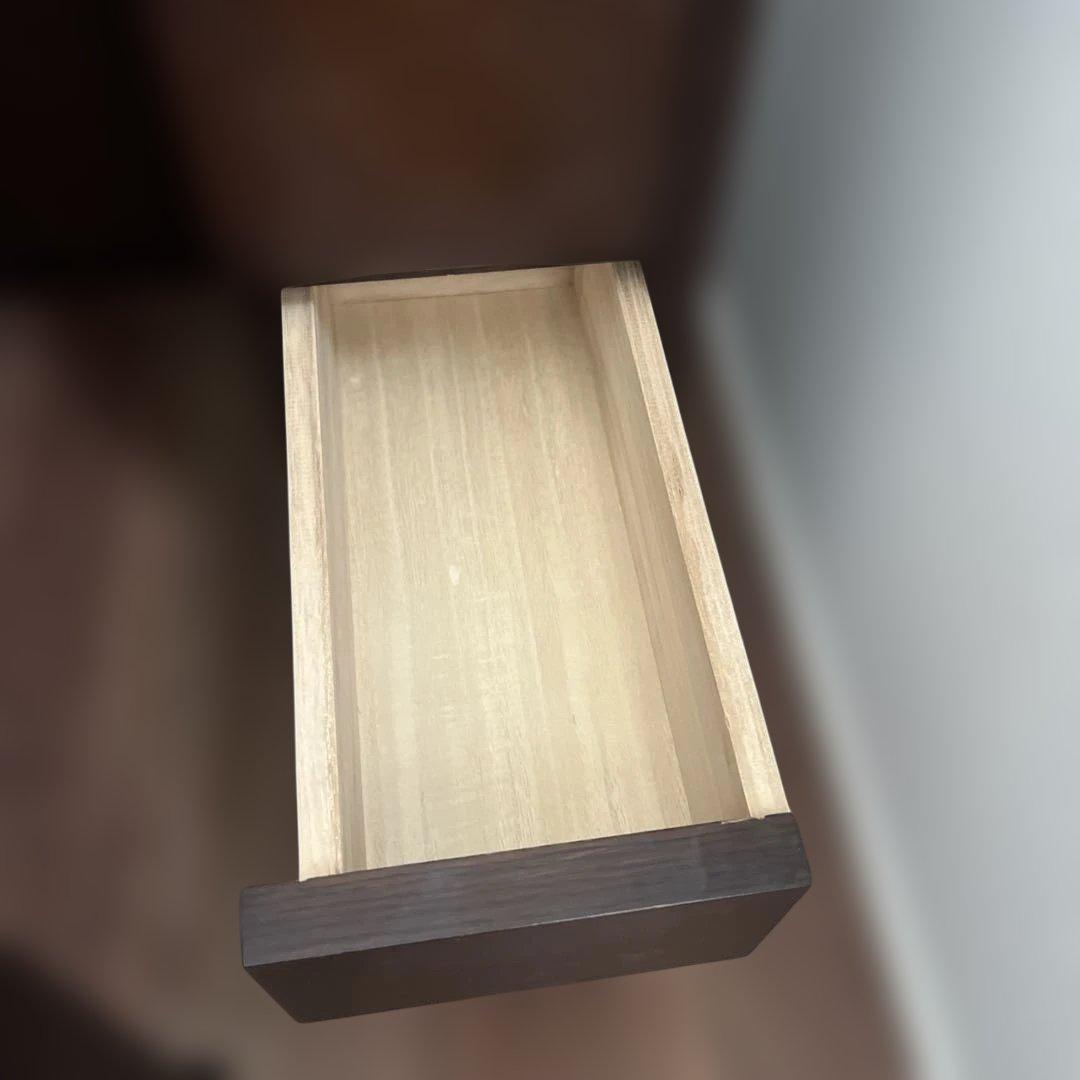 ダークブラウン三面鏡ドレッサー　※椅子別売り