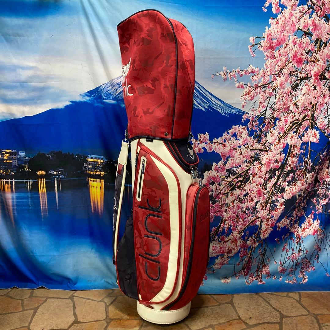 寶BU-1107 クランク キャディバッグ ネイビーホワイトレッド 人気色