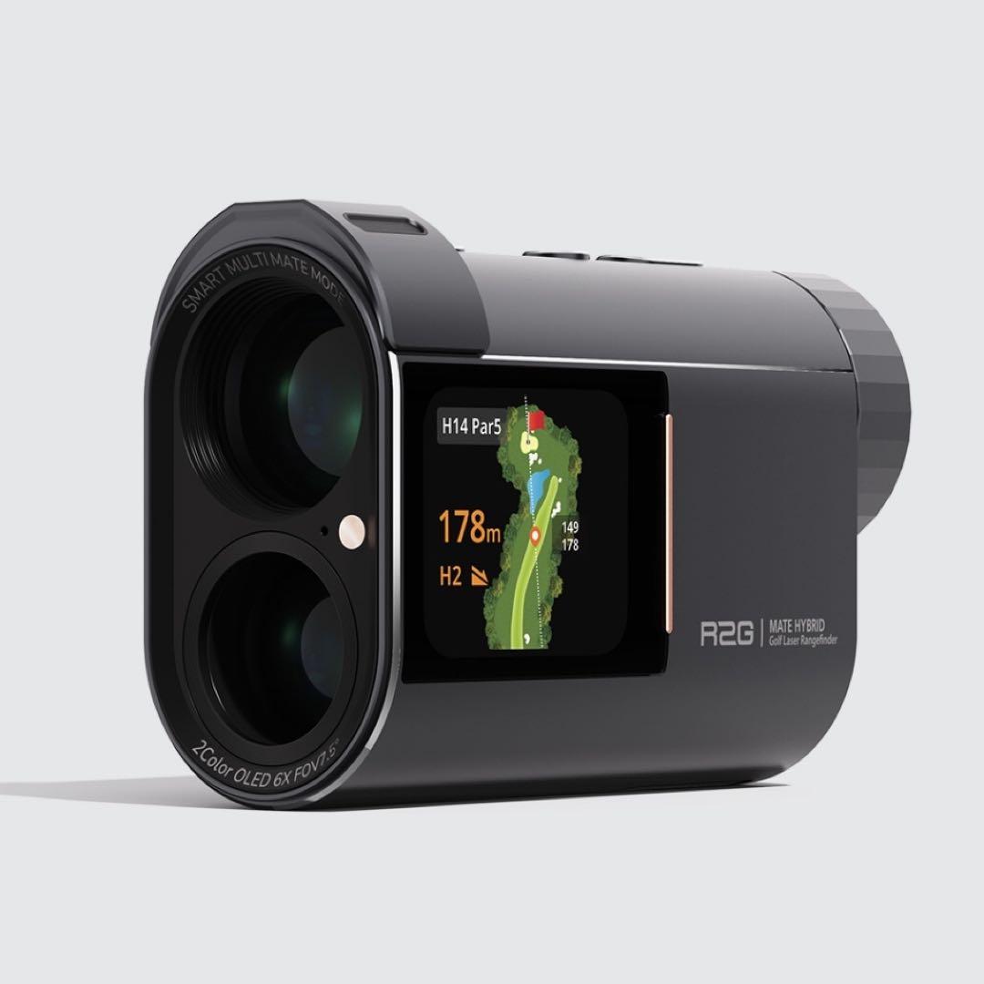 【美品】MATE HYBRID R2G ゴルフ用レーザー距離計＋液晶ナビ一体型