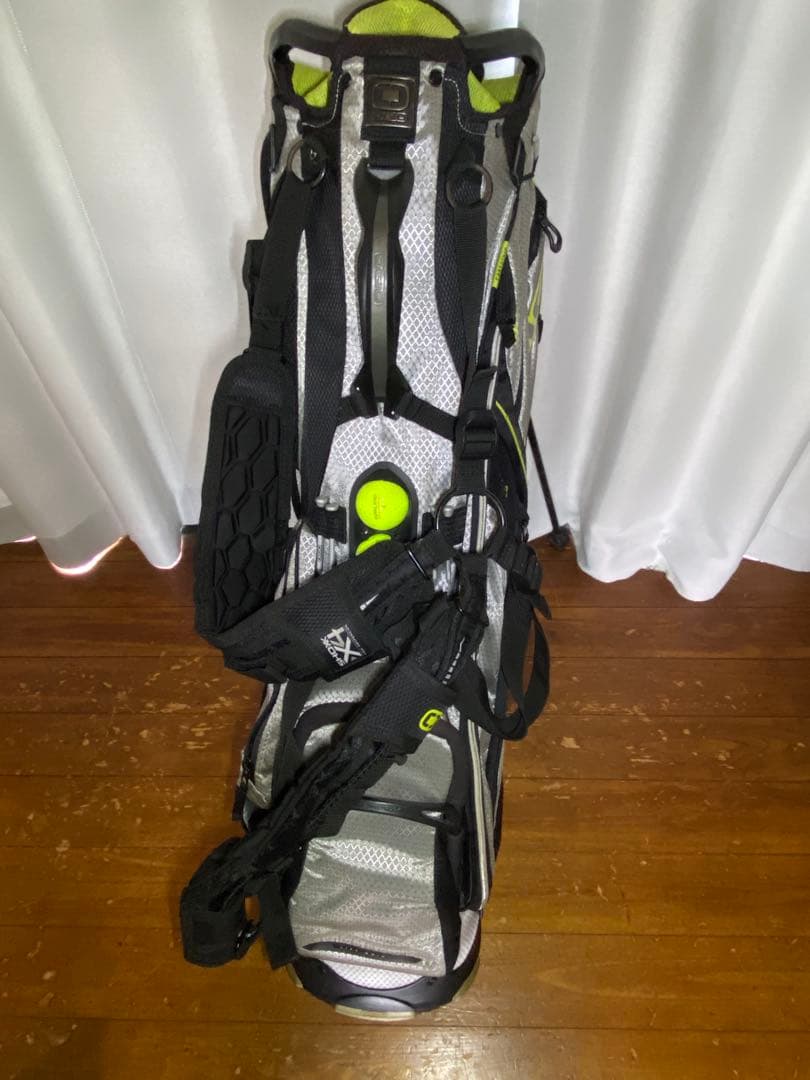 OGIO キャディバッグ シルバー/ ライトグリーン14分割