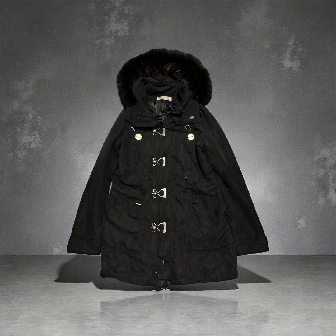 sly ファー付きブラックモッズコート　y2k 平成ギャル　グランジ