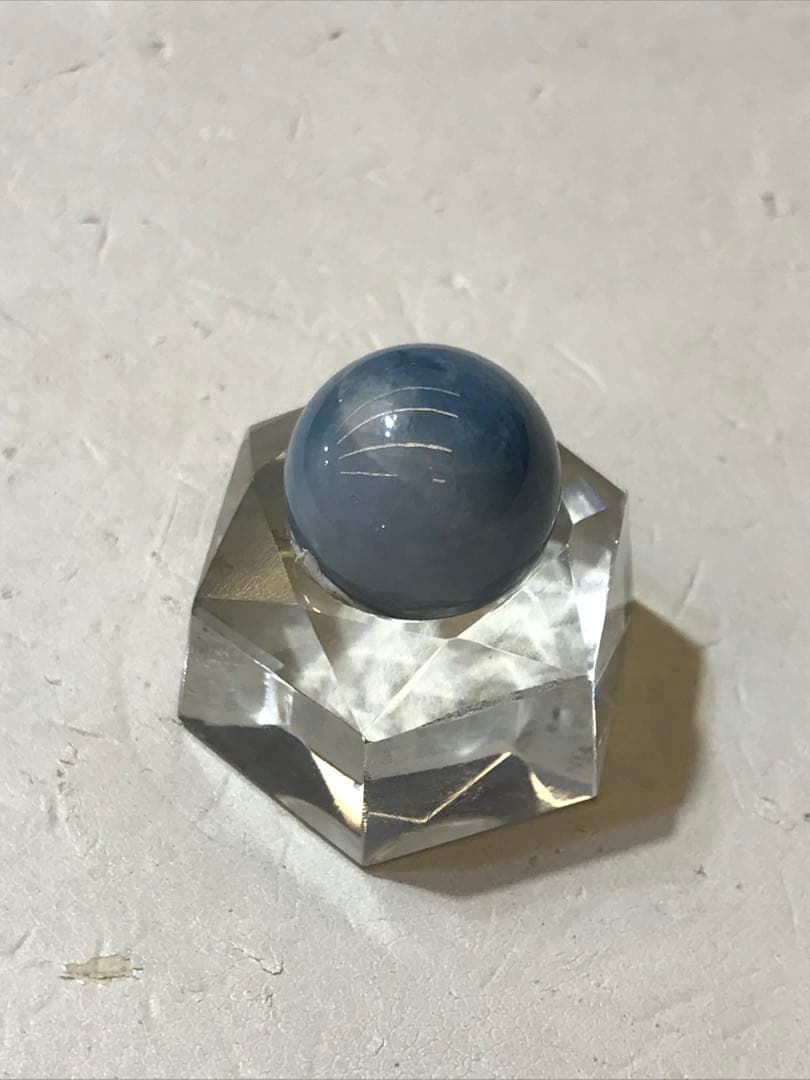 超希少糸魚川コン沢青翡翠丸玉15.4mm