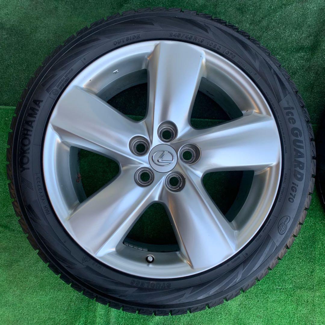 レクサスLS460 LS600純正19インチホイール ヨコハマスタッドレスタイヤ
