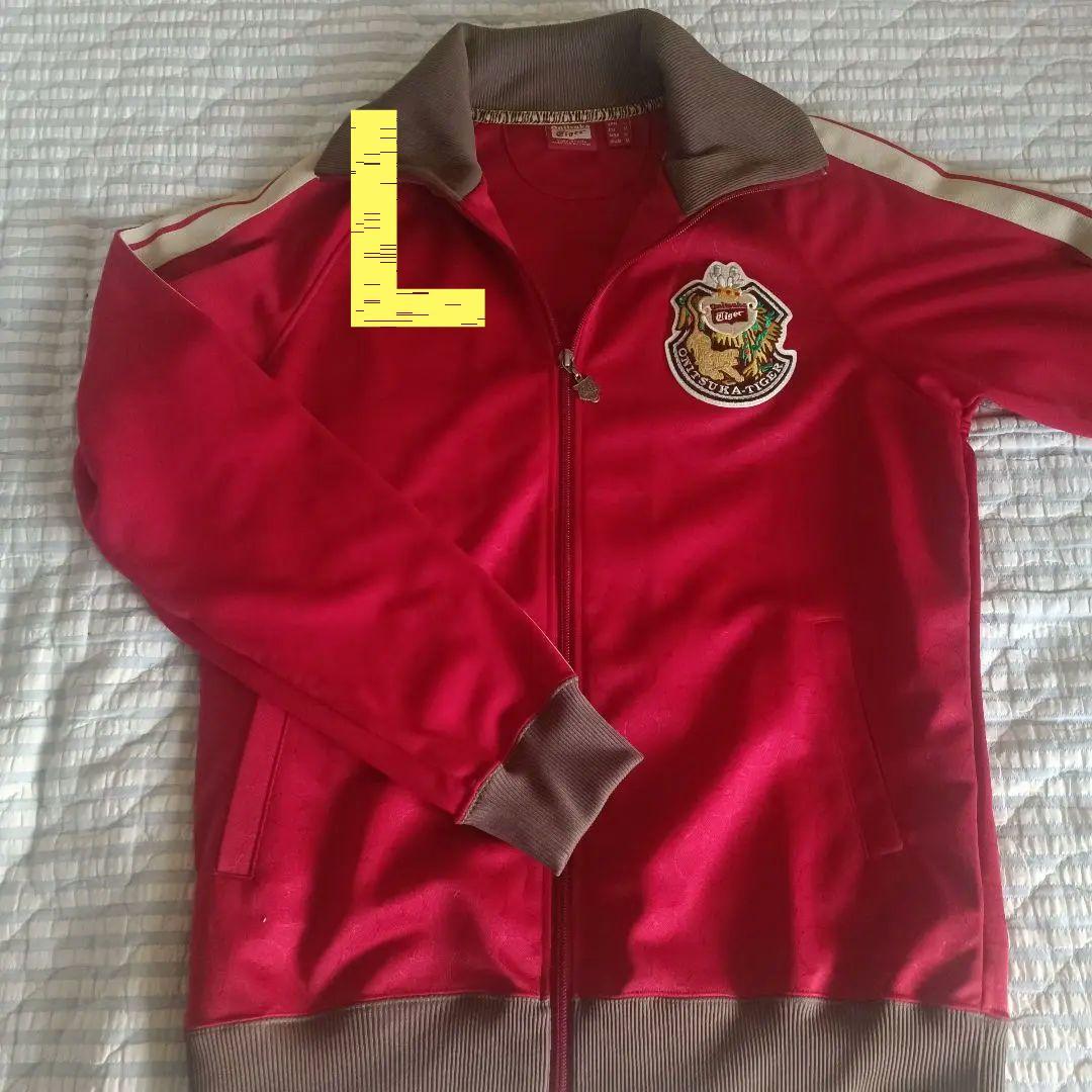 オニツカ タイガー ジャージ 赤 L