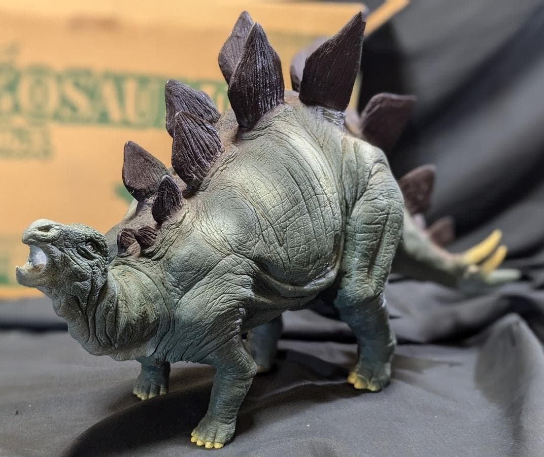 超恐竜 ステゴサウルス（バンダイ）ビッグサイズ ソフビフィギュア箱付