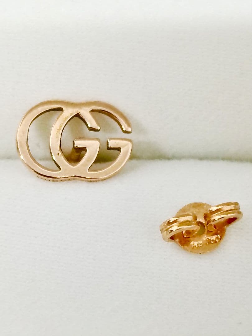 GUCCI グッチ GGランニング ピアス(片耳用) K18 ピンクゴールド