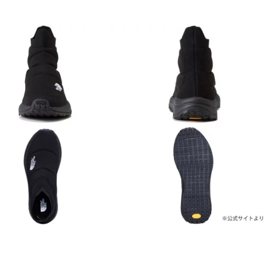 24cm ザノースフェイス　ブラック　シェルター ニット ミッド