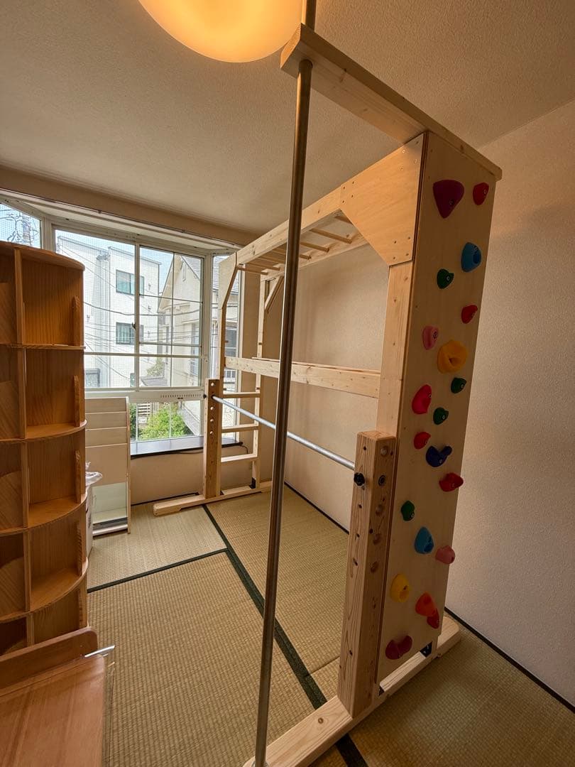 うんてい　室内うんてい　雲梯　ボルダリング　鉄棒