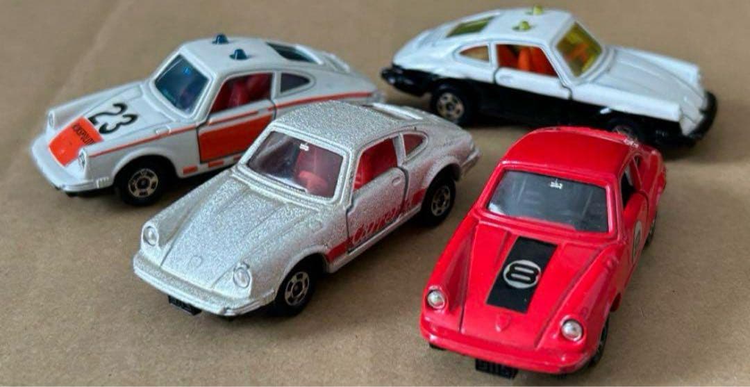 日本製 トミカ ポルシェ911S 4台セット