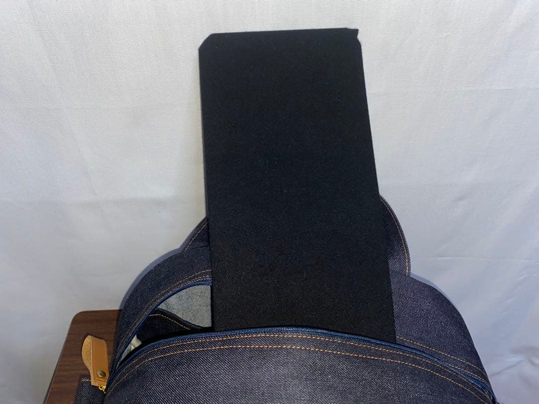 ☆岡山デニム☆ぶら下がりネコ☆子猫☆扇型☆リュック対応☆4wayボストンバッグ