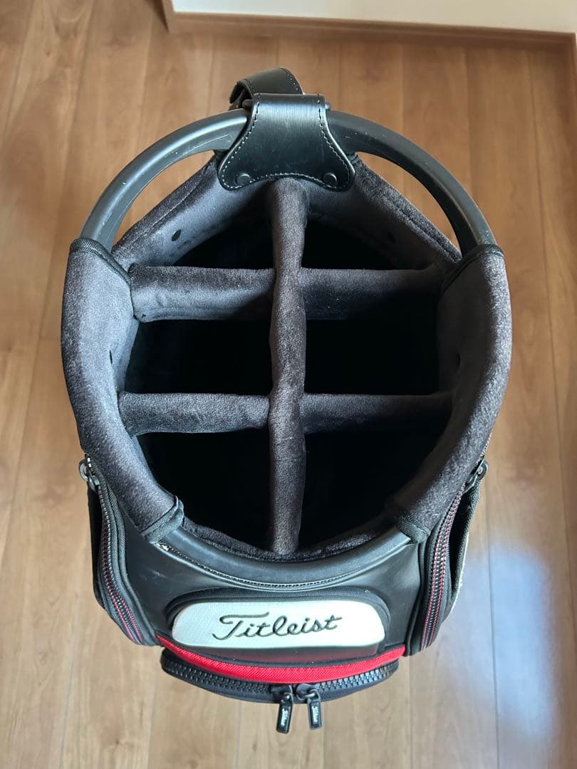 タイトリスト キャディバッグ ツアーモデル TB7SF9 黒赤