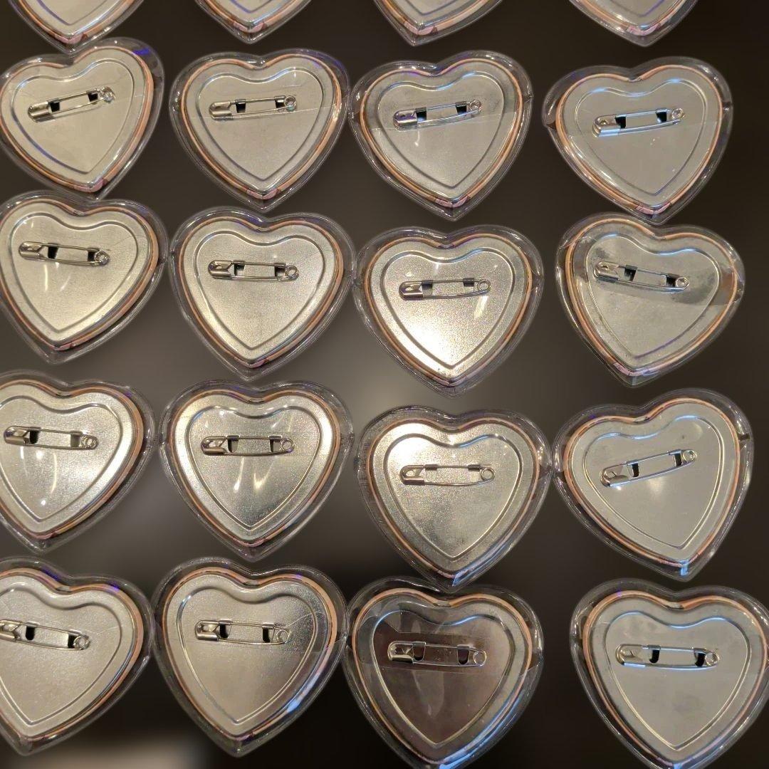 すとぷり　ジェル　ハート型缶バッジ　いちごまりん　51個