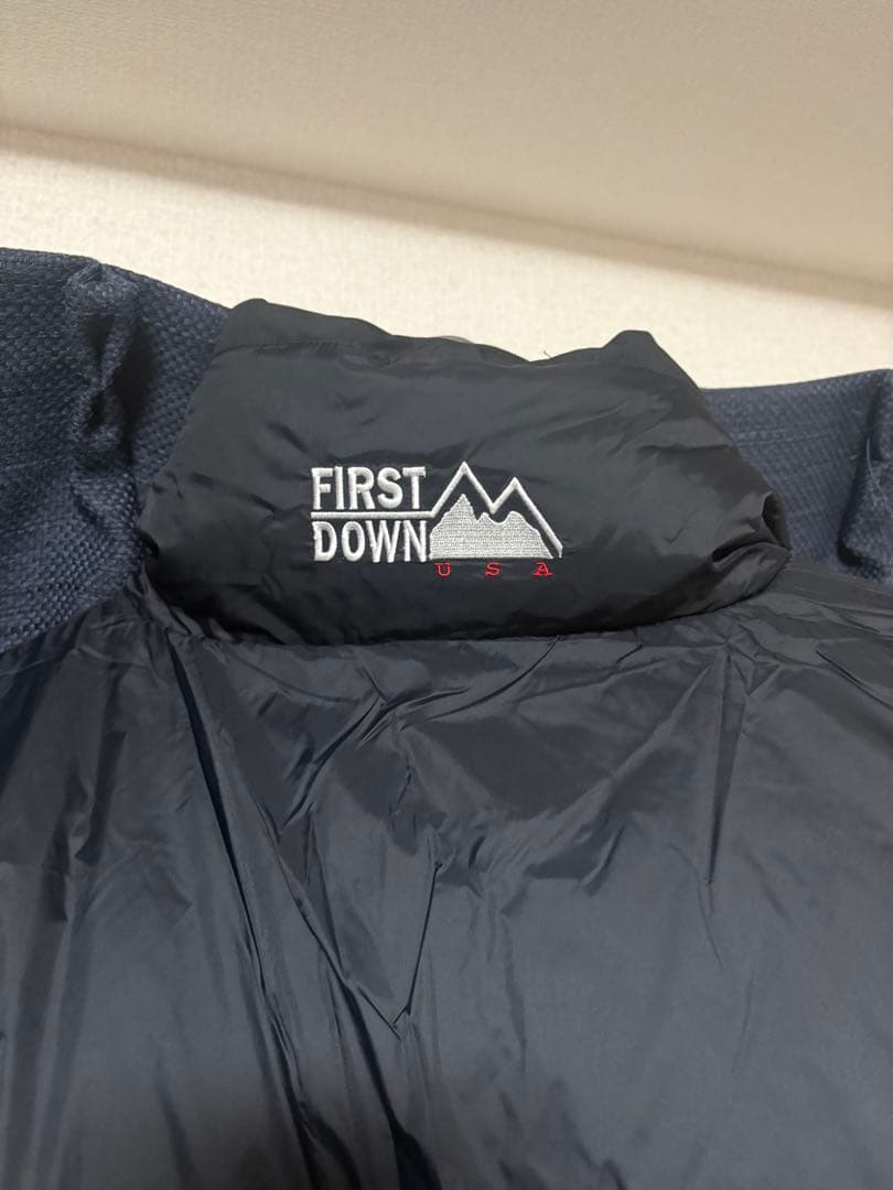 激レアサイズ FIRST DOWN ダウンジャケット リバーシブル ペイズリー