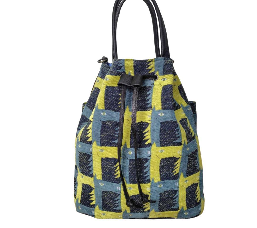 ピュウチャン様　/thoroughbredサラブレットネイビー/巾着Lサイズ