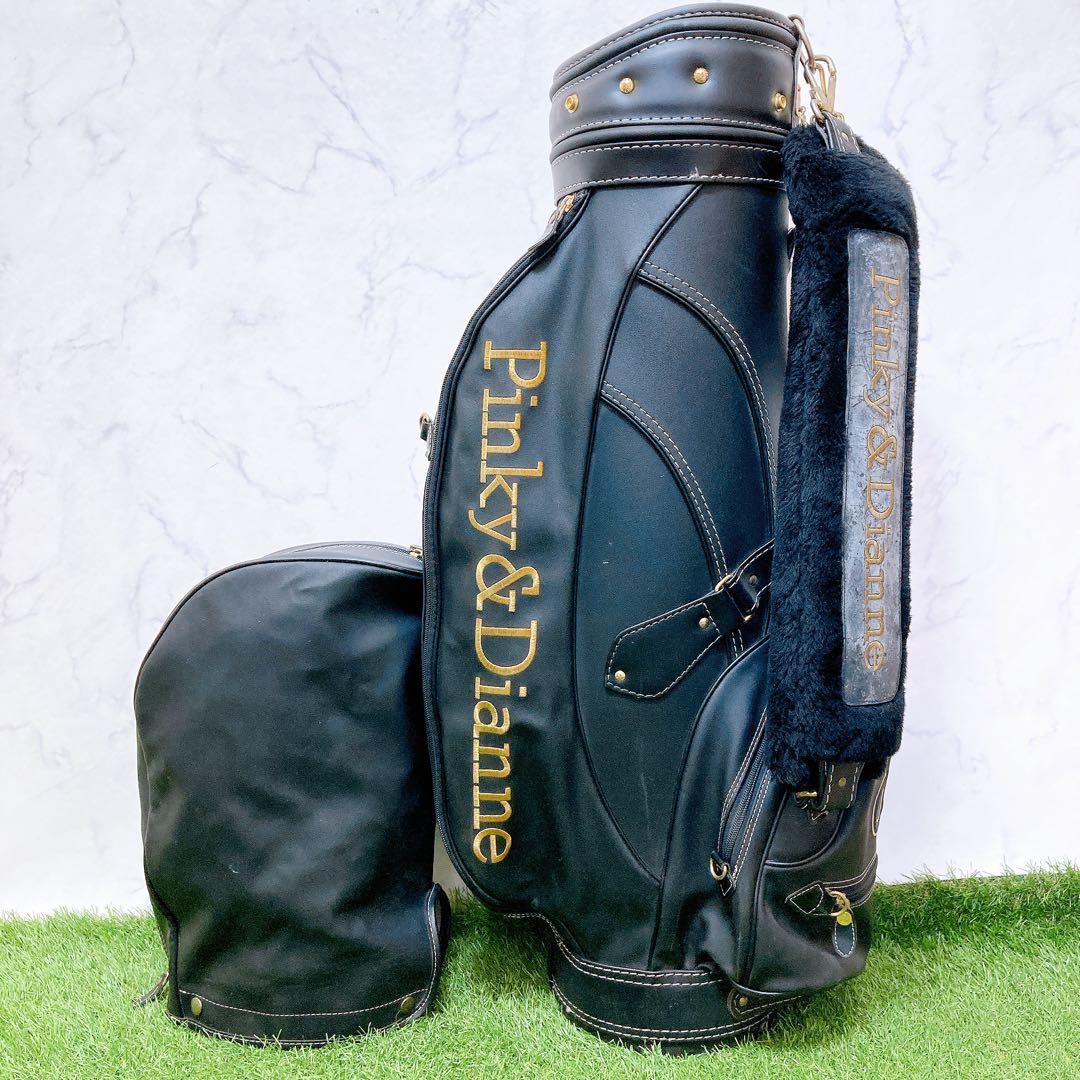 ピンキーアンドダイアン　ゴルフクラブケース　キャディーバッグ　ブラック
