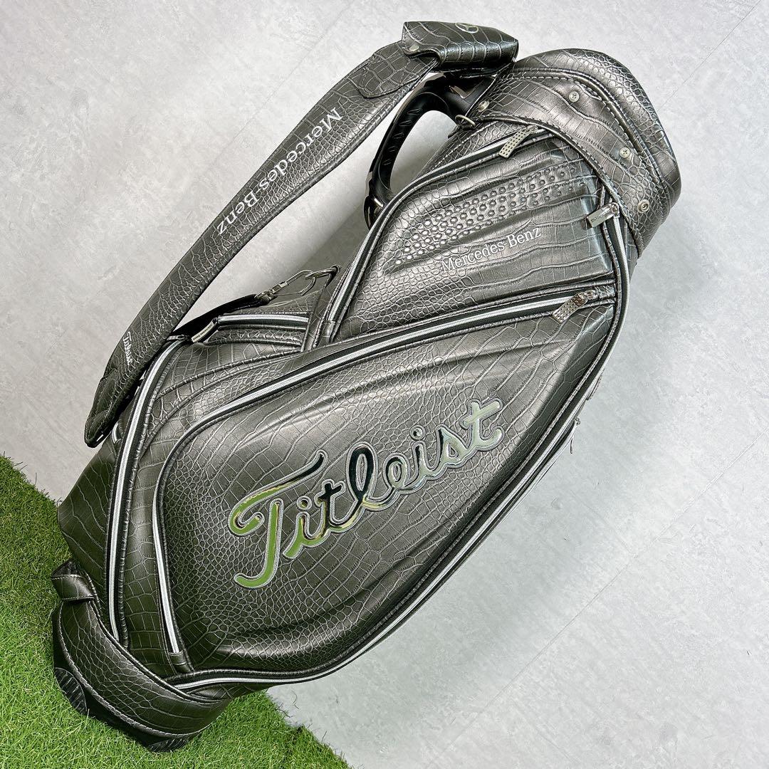 タイトリスト　メルセデス　ベンツ　キャディバッグ　ゴルフ　限定　クロコ　ワニ