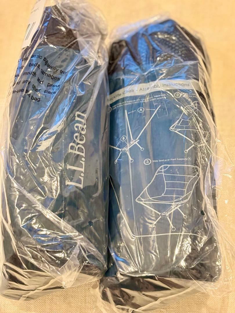 限定お値下【2脚新品未開封】L.L.Bean パックライトチェア 2脚セット袋付