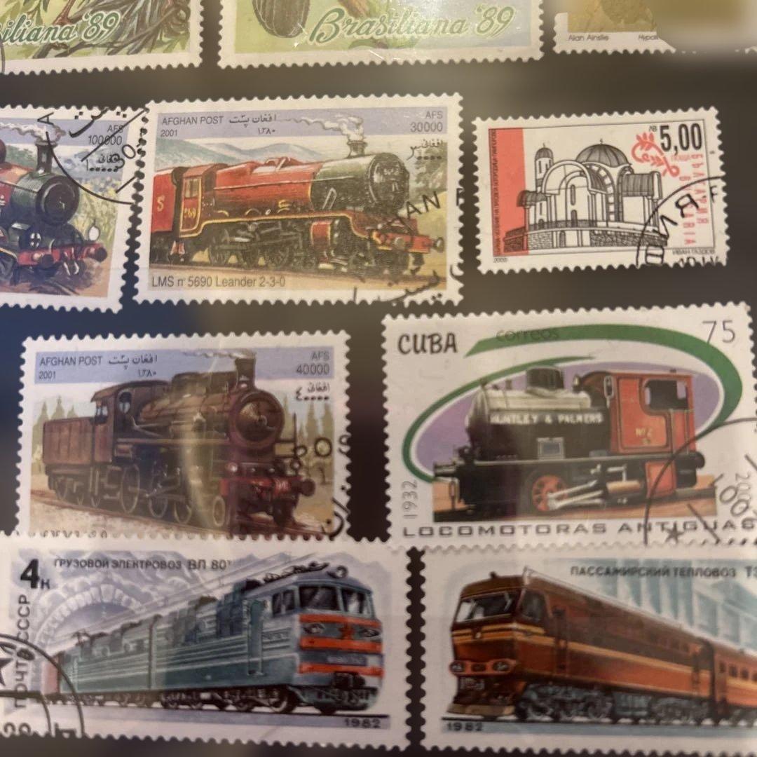 ⭐️切手コレクション 動物 列車⭐️