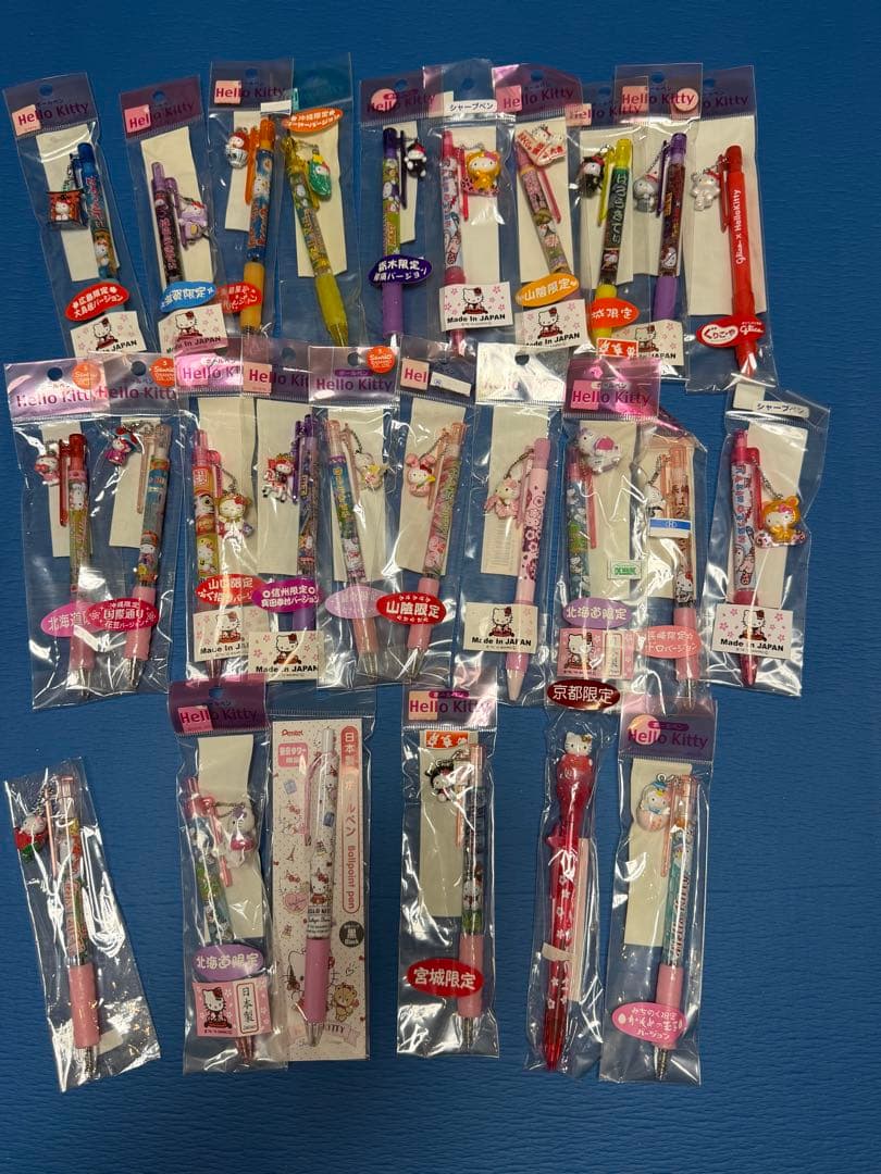 ご当地キティ　ボールペン　シャーペン　25本おまけ付き