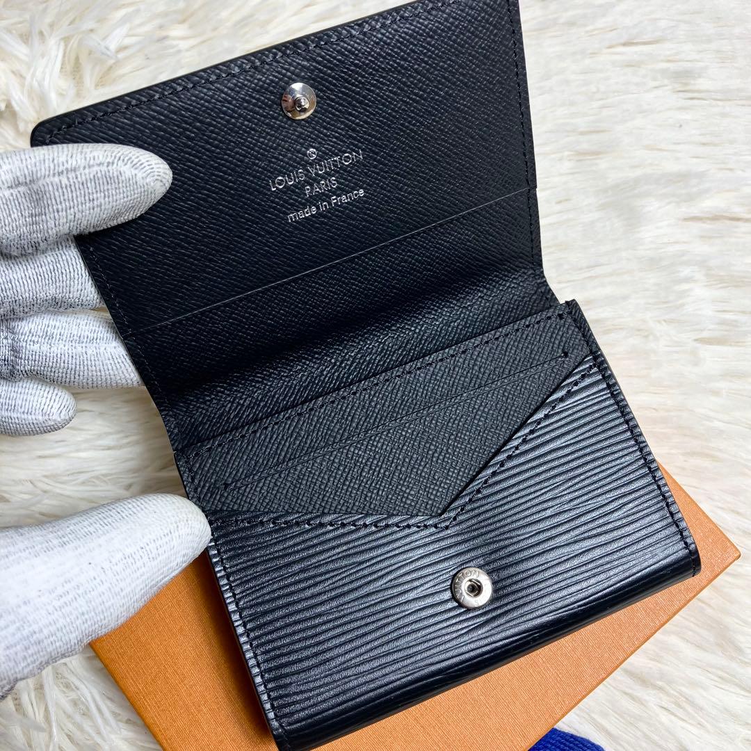 【未使用級】ルイ・ヴィトン 名刺入れ エピ アンヴェロップ カルトドゥヴィジット