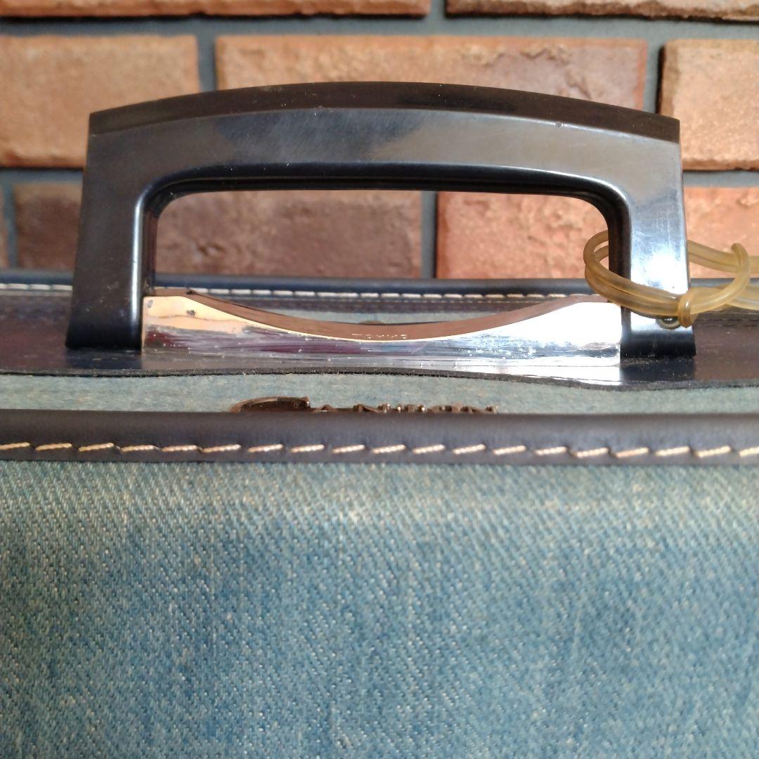 【CANTON】キャリーケース　キャリーバッグ　ボストンバッグ　鍵付　昭和レトロ