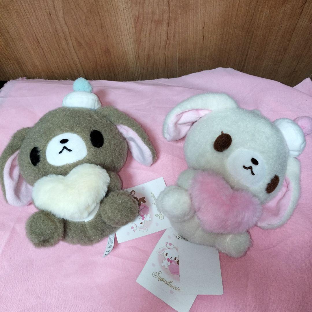 タグ付　ふわふわハート　シュガーバニーズ　ぬいぐるみ　平成生まれ