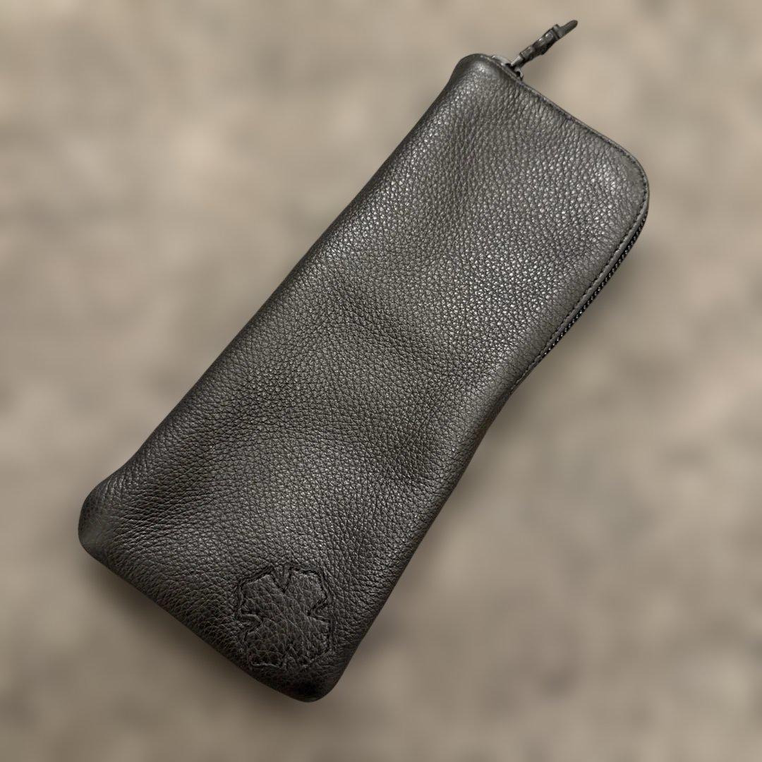 クロムハーツ　黒いレザー メガネケース