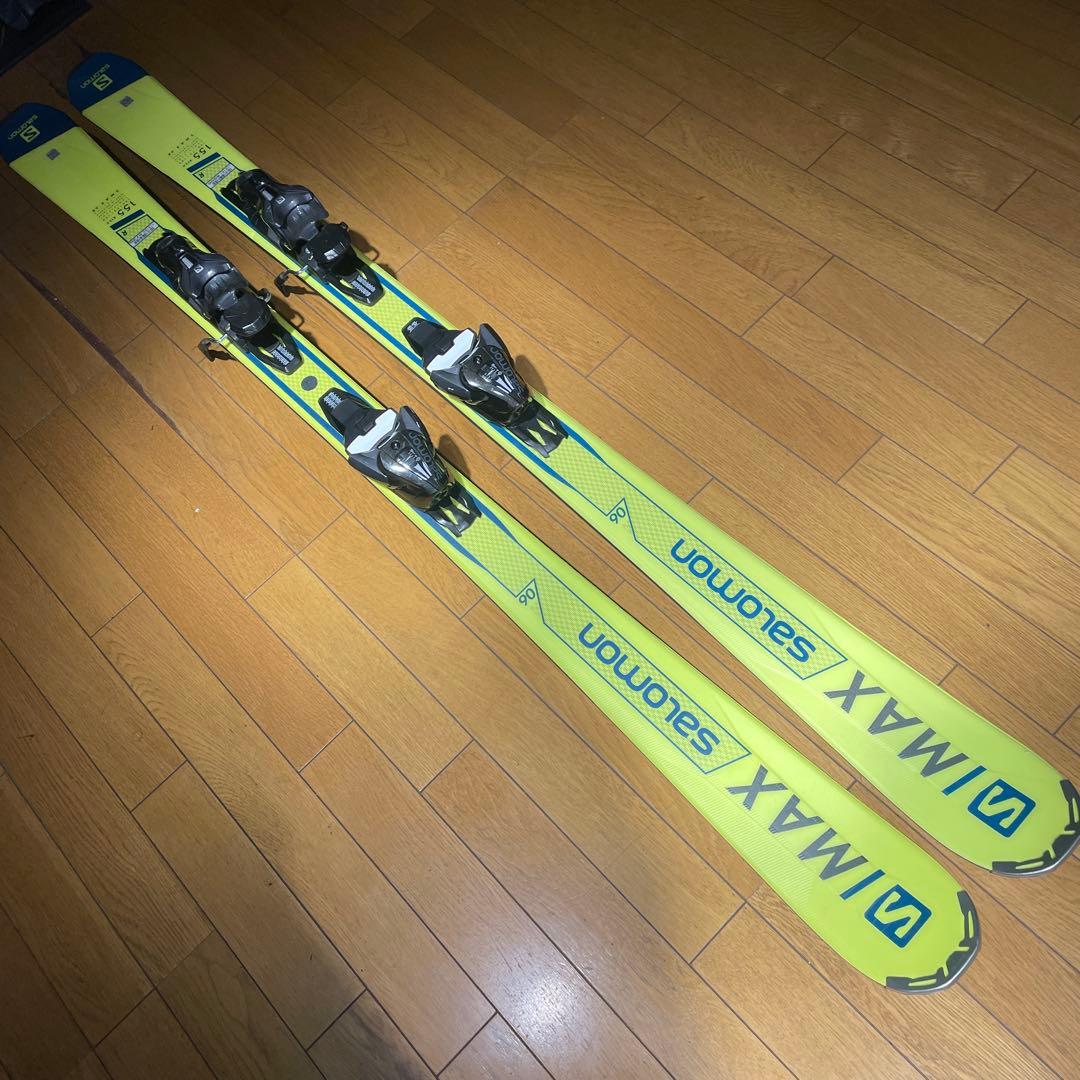 美品軽量salomonサロモンS/MAX6 155cm金具セット　初中級向け