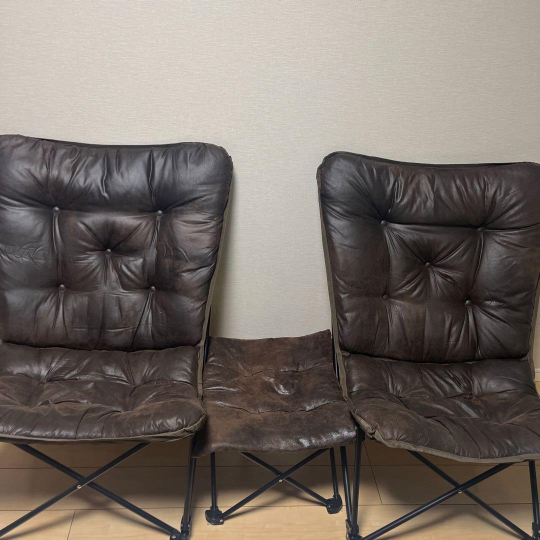 美品⭐︎ニトリ　バタフライチェア2脚&スツール