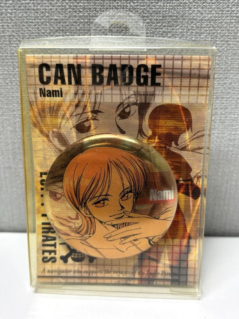 ONEPIECE ワンピース ナミ 缶バッジ　レトロ　レア　ヴィンテージ