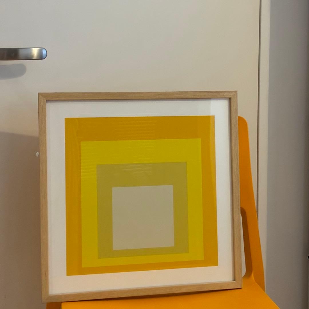 IDEE ポスターフレーム「正方形讃歌 イエロー」