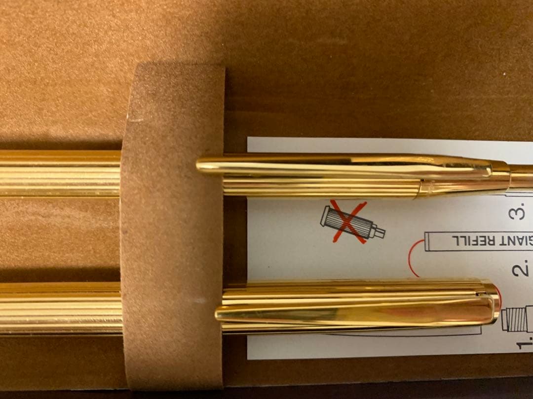 MONTBLANC ゴールド万年筆、ボールペンセット　585