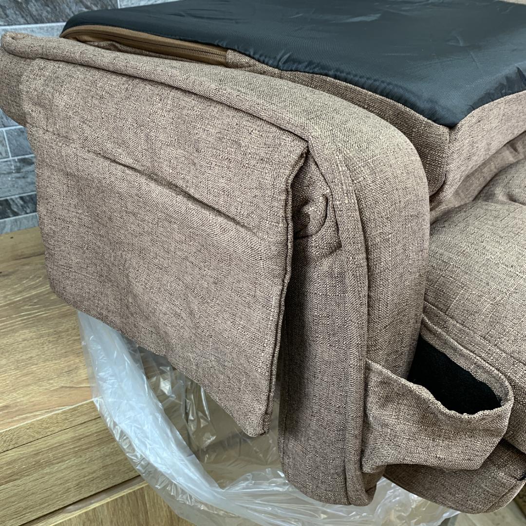 新品　座椅子 肘掛け サイドポケット付き　4way　リクライニング 42段ギア