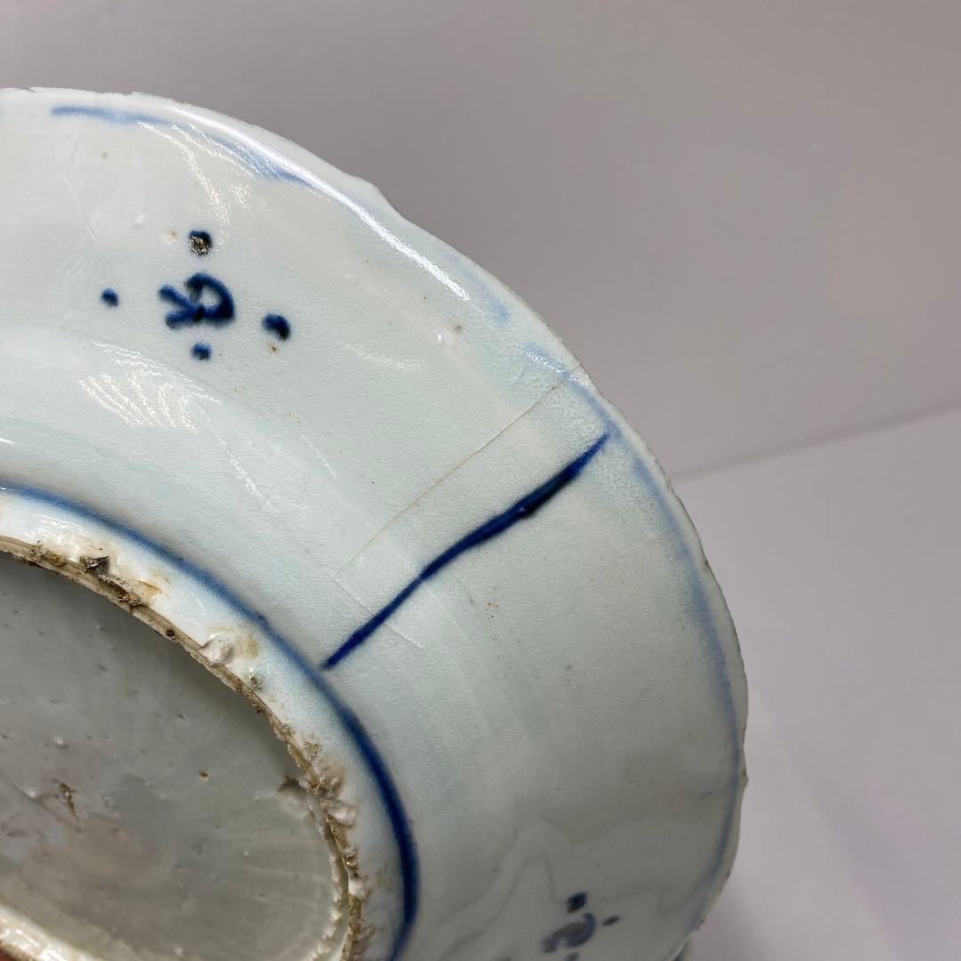 専用　中国明時代　古染付　七寸皿　7枚　チヒコ　東さ6-1201③