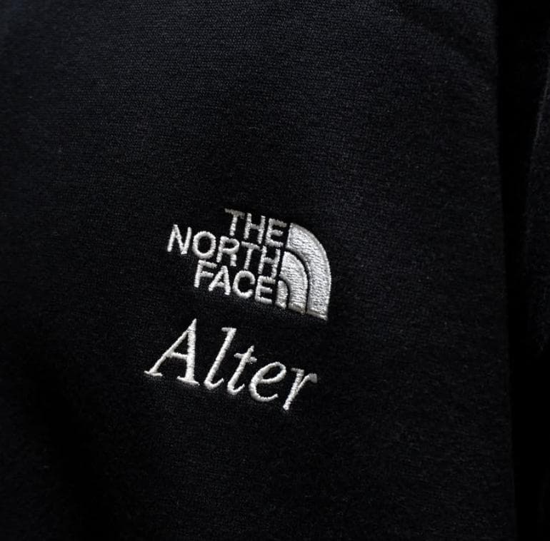 新品 ノースフェイス オルター 限定 ハーフジップ スウェット ブラック XL