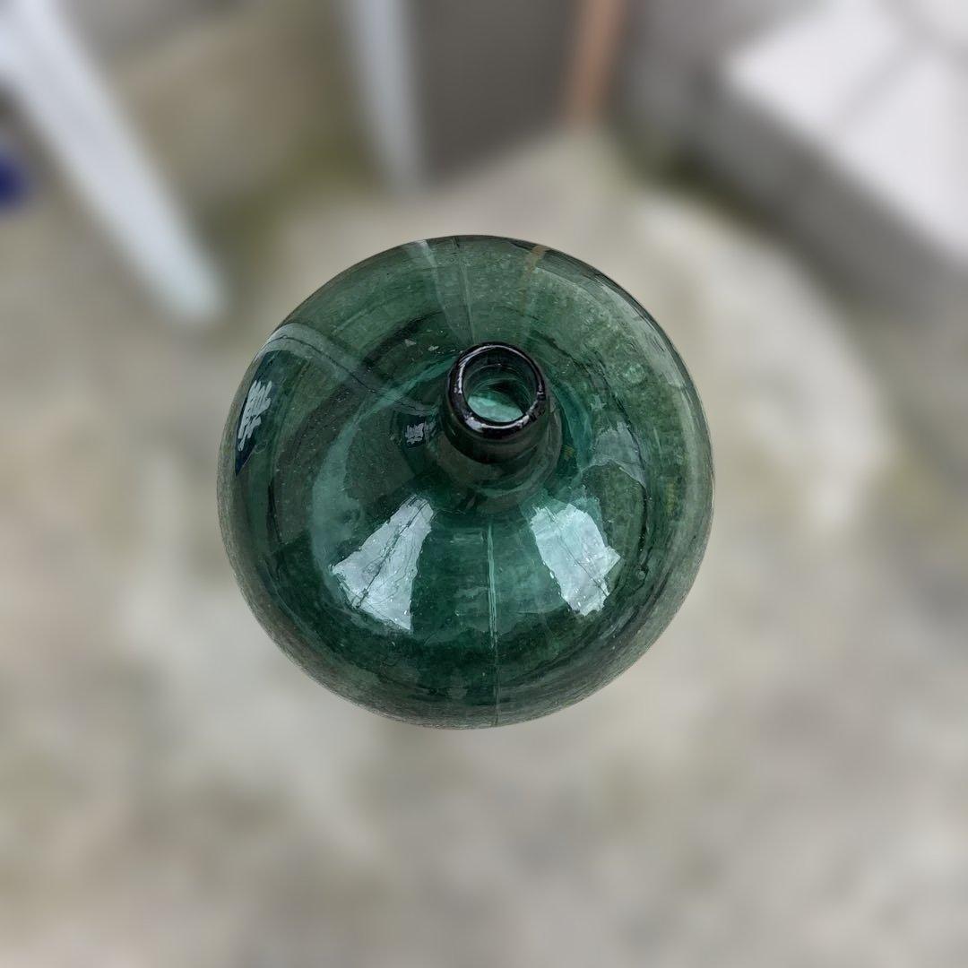 デミジョンボトル　昭和レトロ　気泡　ヴィンテージ