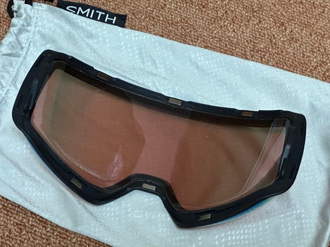 【さらに値下げ！】SMITH 4D MAGゴーグル レンズ3枚 ケース延長ベルト