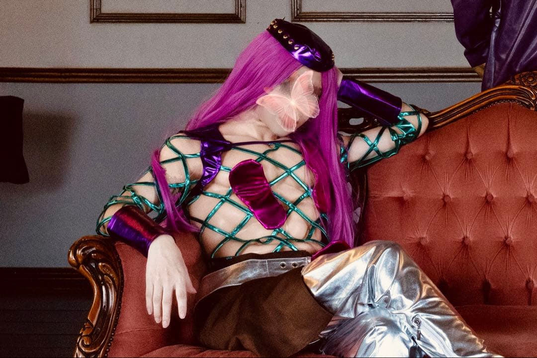 ジョジョ　アナスイ　コスプレ　衣装　ウィッグ　セット