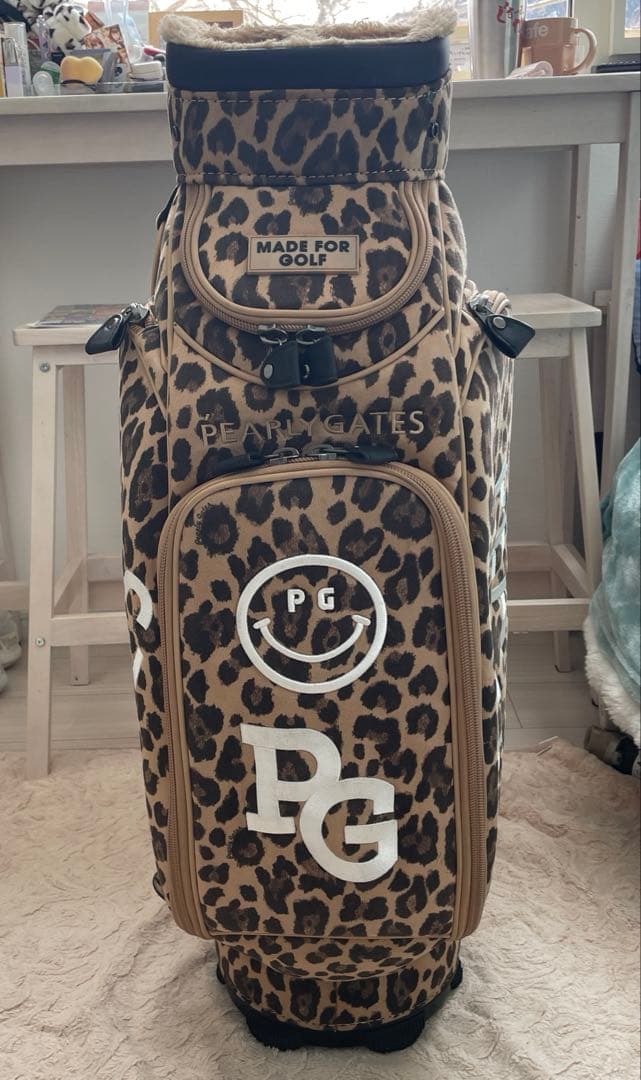PGレオパード柄キャディバック