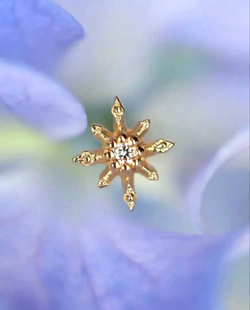 クアラントット quarant’otto K18 ピアス 片耳