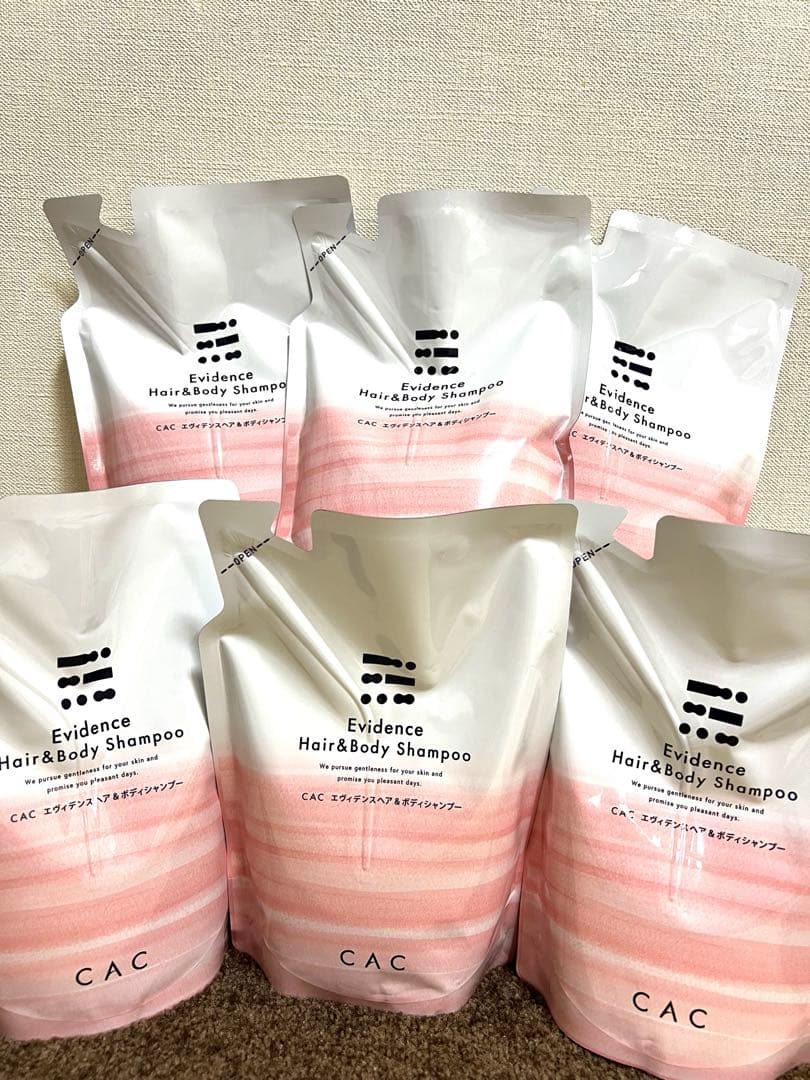 CAC化粧品 エヴィデンスヘア＆ボディシャンプー レフィル6袋 cac