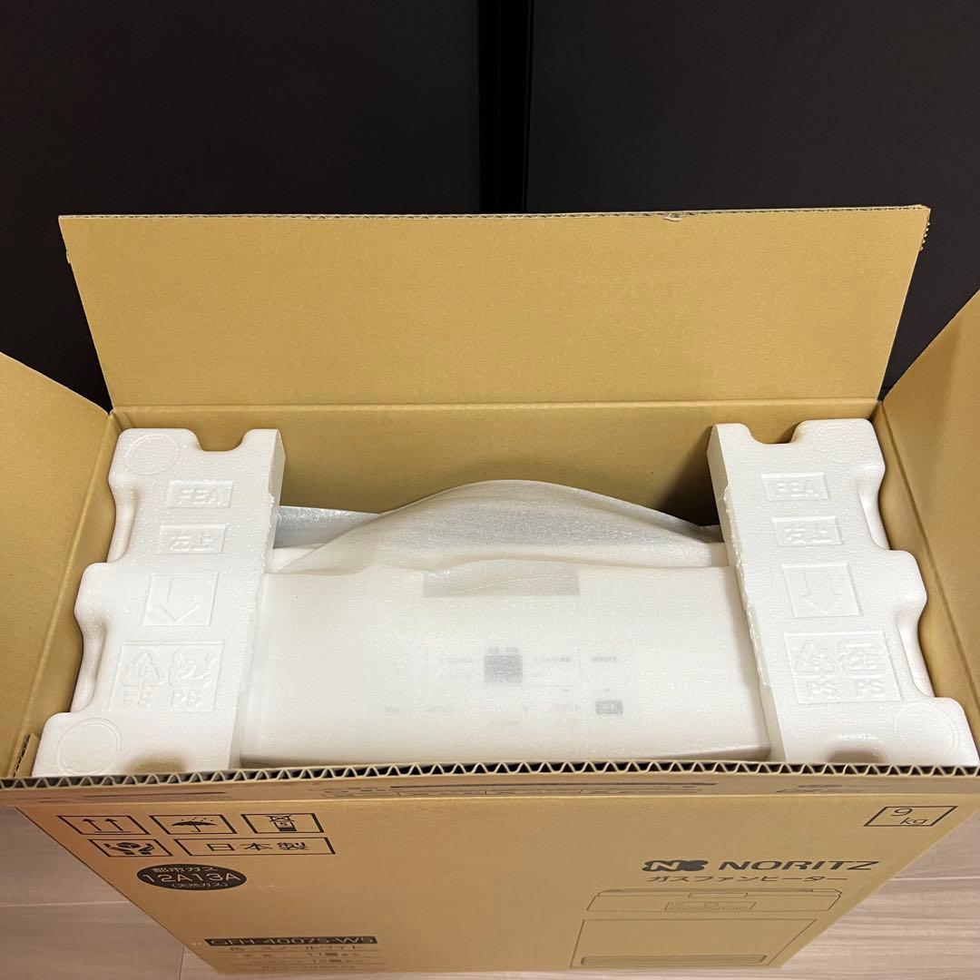 美品 ノーリツ ガスファンヒーター ホース付き 都市ガス