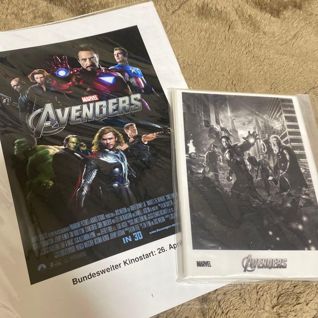 アベンジャーズ　マーベル　ディズニー　プレスリリース資料　写真　グッズ　当時物
