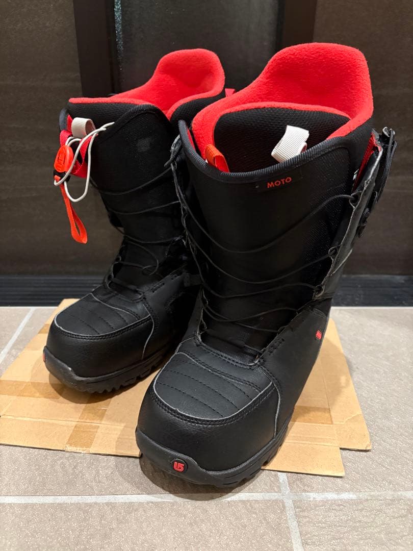 Burton MOTO スノーボードブーツ ブラック/レッド