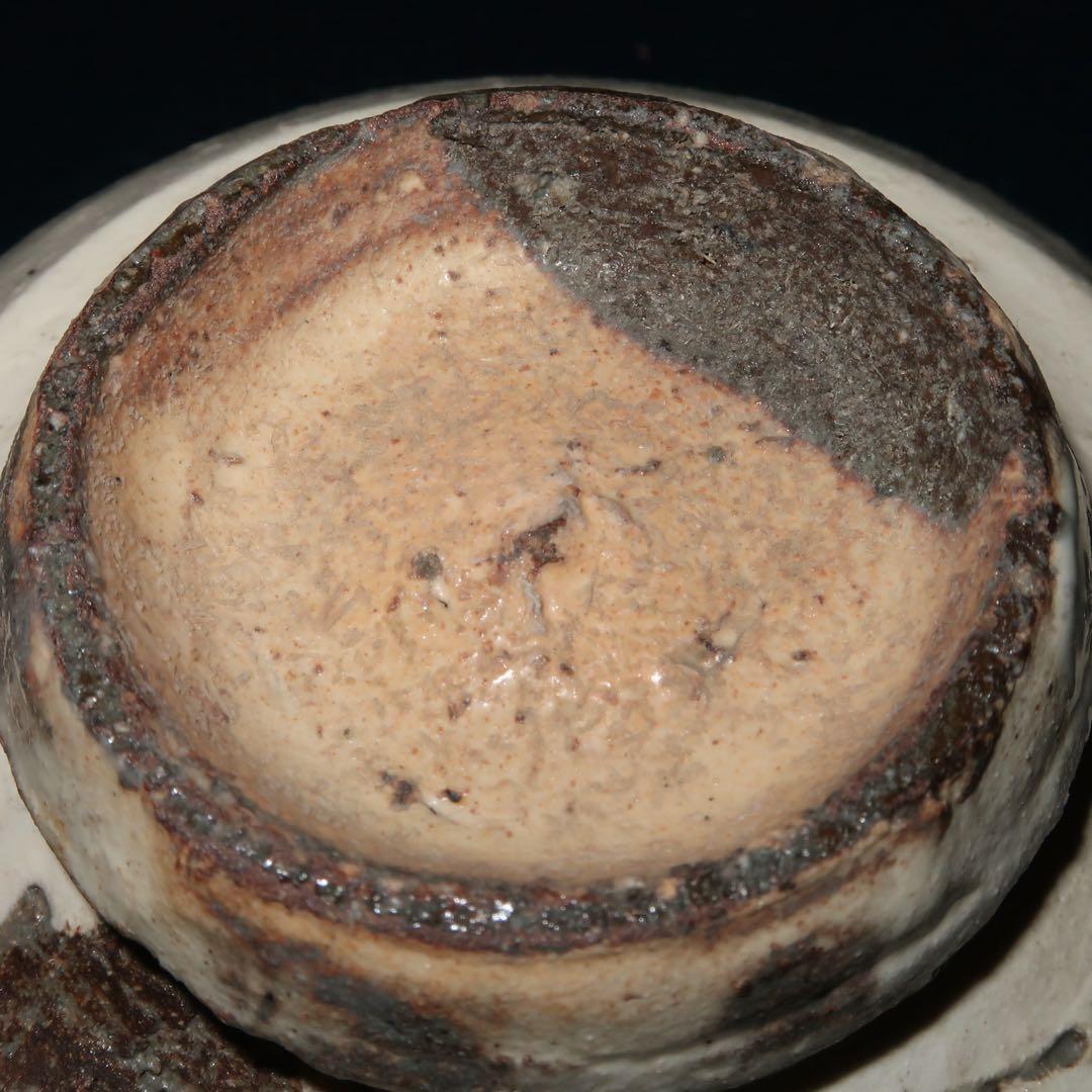 【茶道具】石田陶春作　丹波焼　茶碗　立花大亀老師箱書付