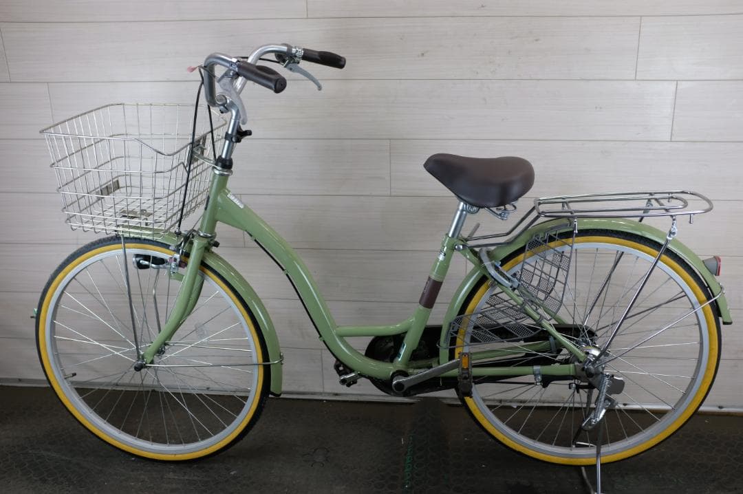 美品　軽快車　24インチ　シングル　ライト